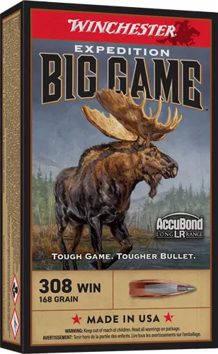 WINCHESTER EXPEDITION 308 WIN – 168GR ACCUBOND 20RD 10BX/CS