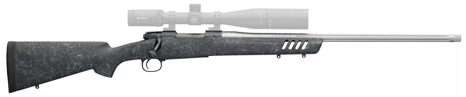 Winchester Guns 535232289 70 Coyote Light 6.5 Creedmoor 5+1 24" Black w/Gray Webbing Fixed Bell & Carlson w/Aluminum Bedding Stock Matte Blued Right Hand