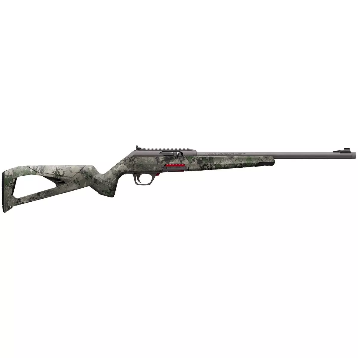 Winchester Wildcat 22 VSX Tungsten SR 22LR Rifle 10rd Magazine 16.5″ Threaded Barrel Camo Stock