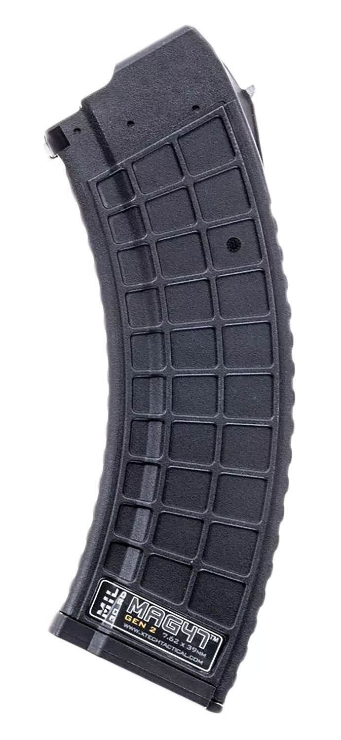 Xtech Tacitcal XTT135BLKELITEElite 30rd 7.62X39 Fits AK-47 Black Stainless Steel