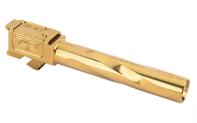 Zaffiri Precision Zaffiri Precision Gold Match Grade Barrel for Glock 17 Gen 1-4 – 4.33 Inch 9mm, Flush & Crown Design