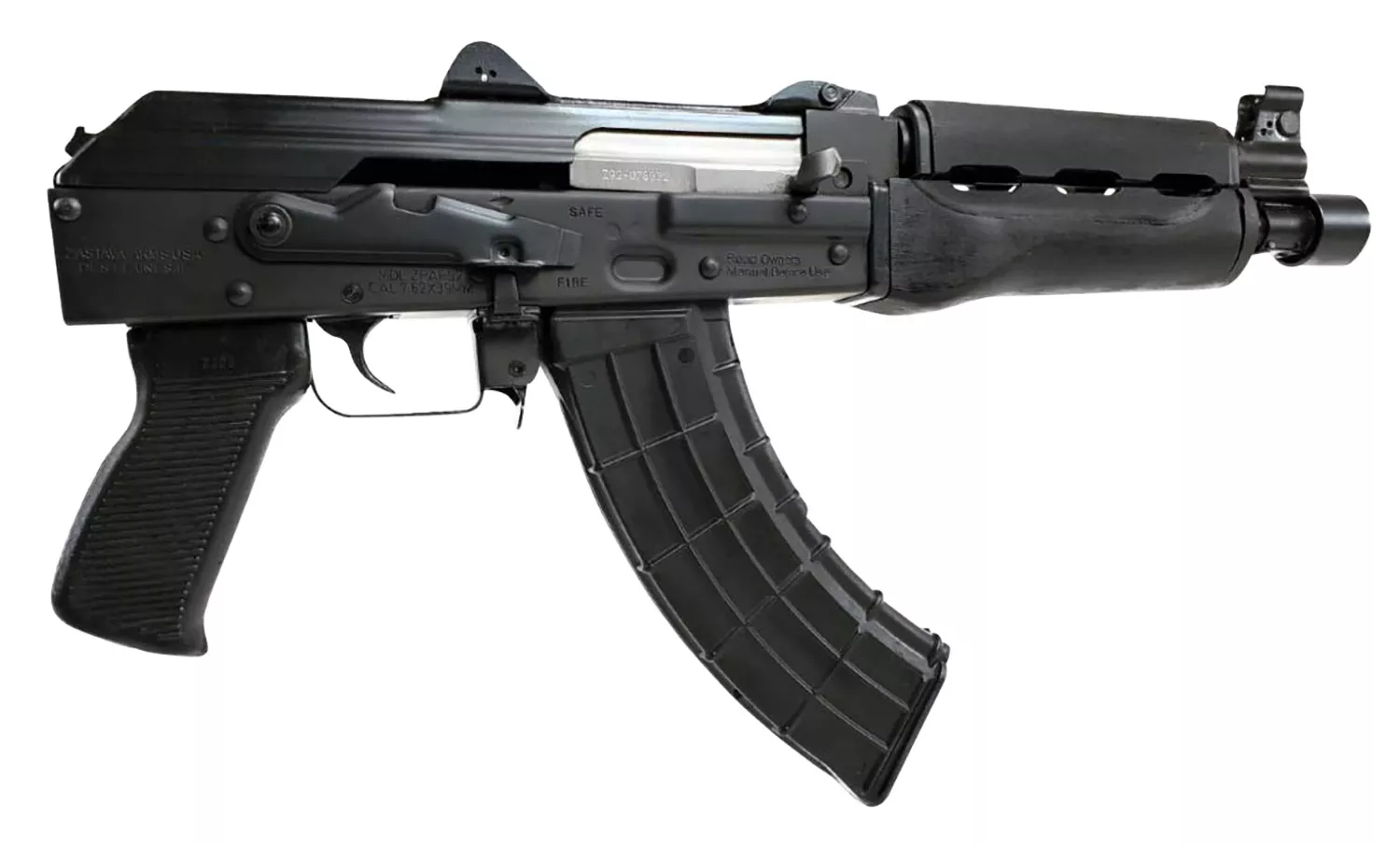 Zastava Arms Usa ZP92762M ZPAP 92 7.62x39mm 30+1 10″ Black, Polymer Grip, Dark Wood Handgaurd