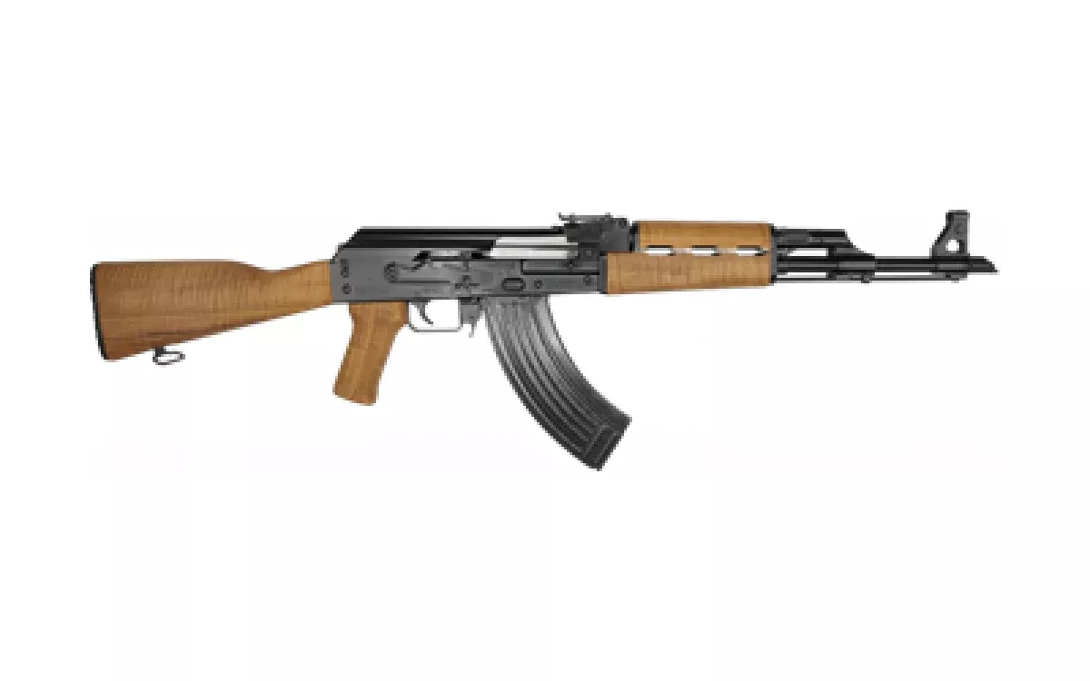 Zastava Arms Usa ZR7762LM ZPAPM70 7.62x39mm 30+1 16.30" Barrel, Black Barrel/Rec, Tiger Stripe Light Maple Grip & Fixed Stock