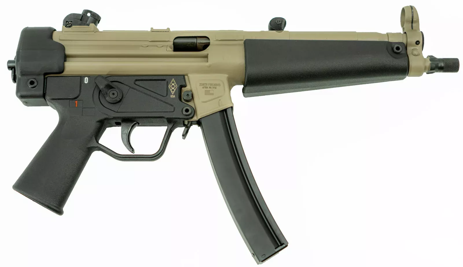 ZENITHZF-5 9MM 8.9 TB 3 LUG PIC RAIL FDE 3 30R