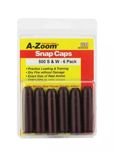 A-Zoom 500 S&W Snap Caps, 6 Pk